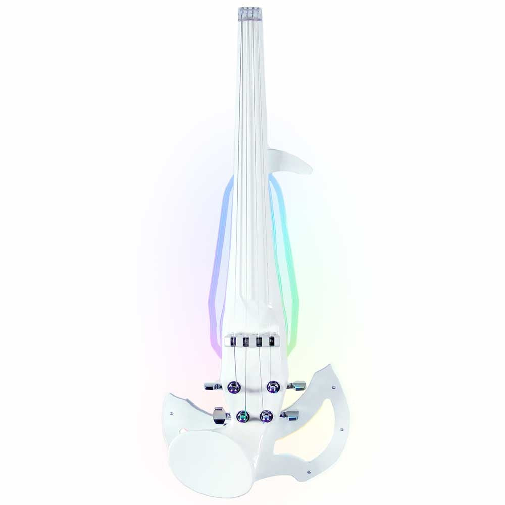 Prism electric violin by 3Dvarius, with programmable interactive color LED lights, FRANCE,