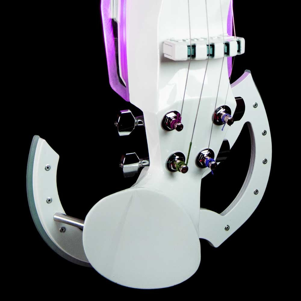 Prism electric violin by 3Dvarius, with programmable interactive color LED lights, FRANCE,