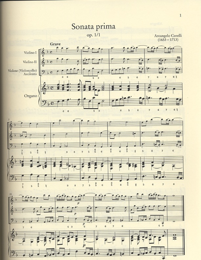 Corelli, A.: Trio Sonatas Vol. 1; Sonata da chiesa, Op. 1 and Op. 3, urtext (2 violins, cello, and piano)