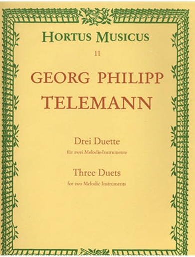 Telemann, G.P.: Three Duets for Two Melodic Instruments (2 violins) Barenreiter