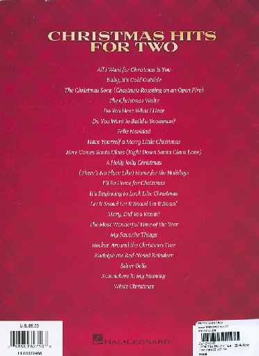 Christmas Hits for Two - 22 Holiday Favorites (2 violins)