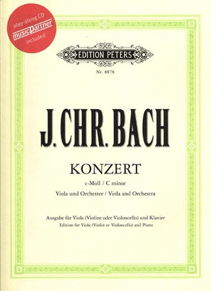 Bach, J.C.: Concerto in c minor (viola, CD, piano)