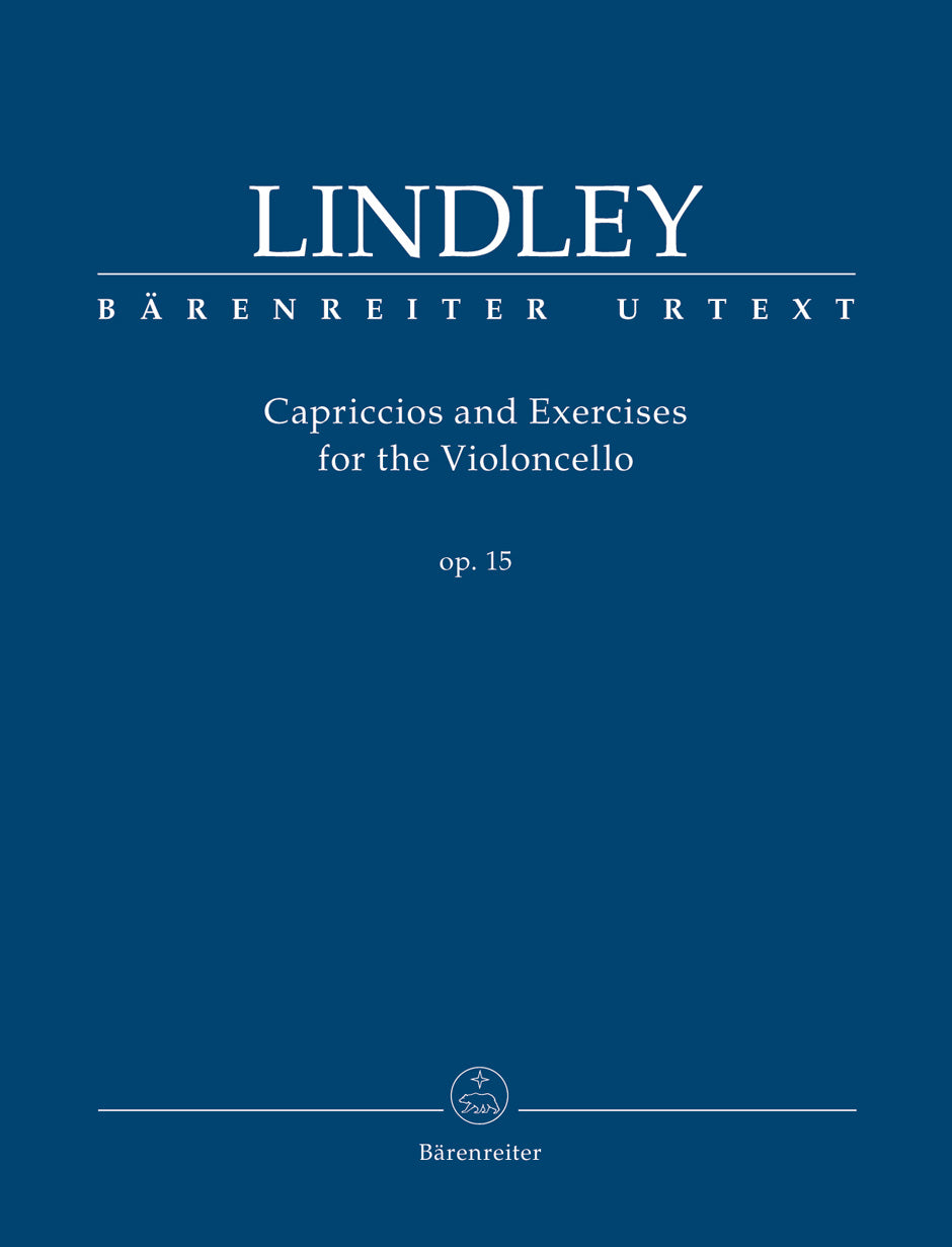 Lindley, Robert.: Capriccios and Exercises for the Violoncello op. 15 (cello) BARENREITER