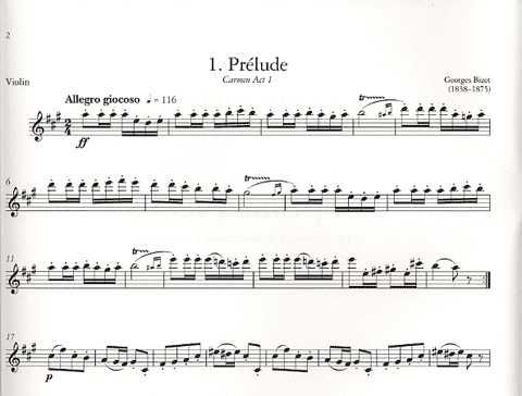 Bizet, Georges: Popular Pieces-Carmen, L'Arlesienne (violin & piano)