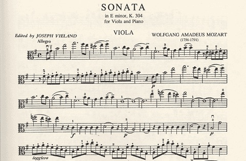 Mozart, W.A. (Vieland): Sonata in E minor K.304 (viola & piano)
