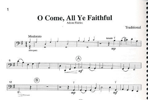 Kelley, D.: Music for Three Christmas Intermediate (cello)