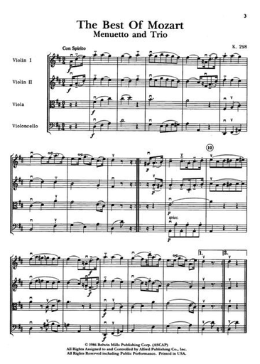Applebaum, S. & Paul Paradise: The Best of Mozart (Score)