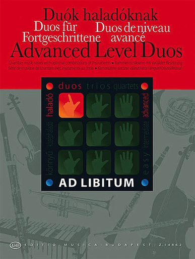 Soos, A./Zempleni, L. (ed., arr.): Advanced Level Duos; Chamber Music with Optional Combinations of Instruments (violin, viola, cello, bass)