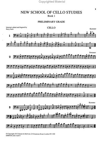 Such, Percy: New School of Cello Studies Bk.1