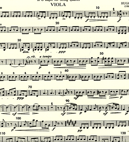 Wolf, Hugo: Italian Serenade in G major (string quartet) set of parts