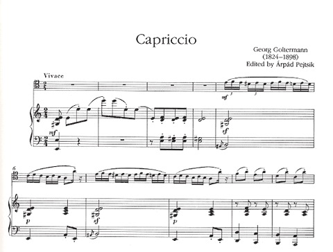Goltermann, Georg: Capriccio (cello & piano)