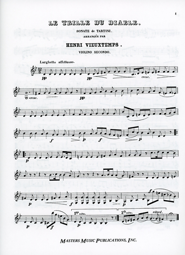 Tartini, Giuseppe (Wieniawski, arr): Devil's Trill (string quartet)