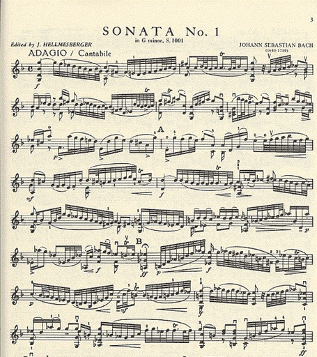 Bach, J.S. (Helmesberger): Six Sonatas and Partitas (violin solo)
