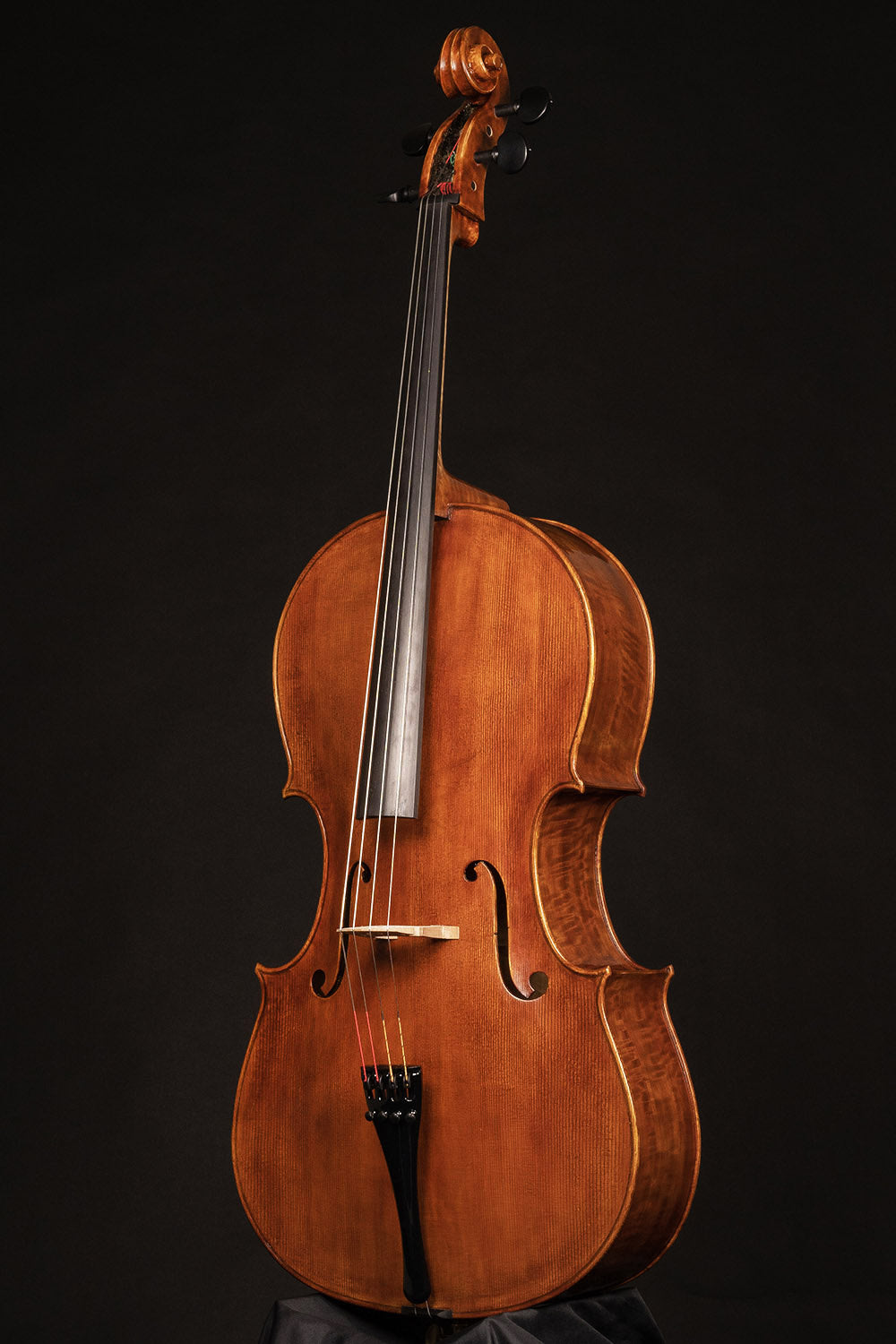 Paolo Vettori cello, 2023, highly figured poplar, Florence | Metzler Violins