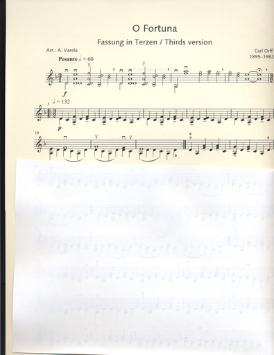 Orff, Carl (Varela) O Fortuna from Carmina Burana for Violin Solo
