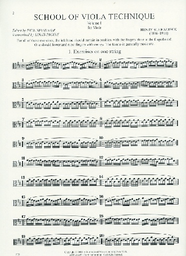 Schradieck (Neubauer/Pagels, ed.): School of Viola Technique, Vol. 1 (viola) IMC