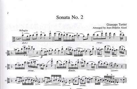 Tartini, Giuseppe (Alard): Sonata No.2 in F (viola & piano)