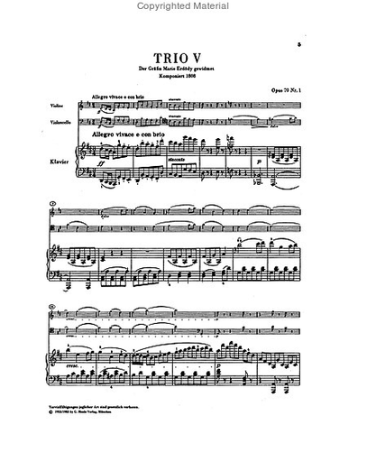 Beethoven, L.van (Raphael, ed.): Piano Trios, Vol. 2, urtext (score)