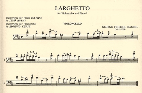 Handel, G.F.: Larghetto (cello & piano)
