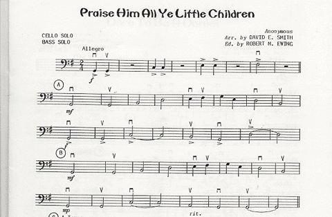 Smith, D.E.: The Young Soloist-Sacred Cello Solos (Cello & Piano)