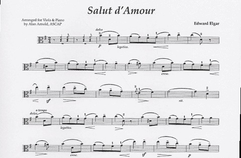 Elgar, Edward: Salut d'Amour (viola & piano)