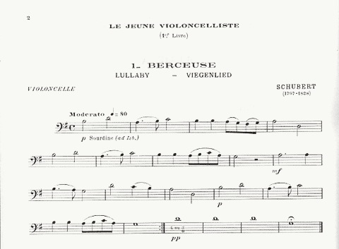 Feuillard, L.R.: The Young Violonellist 1A (cello, and piano)