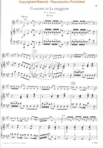Vivaldi, A. (Nagy): Vivaldi Album-Concertos RV394,334,345 (violin & piano)