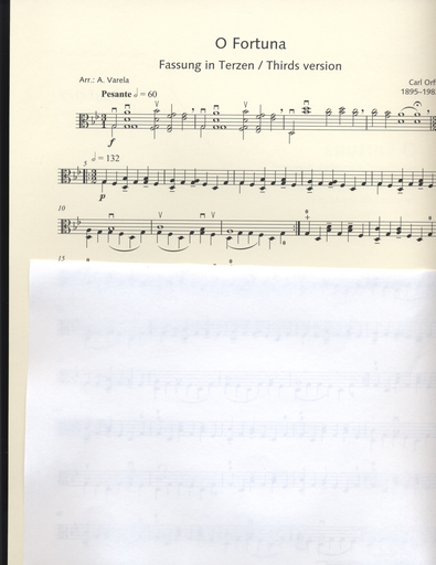 Orff, Carl (Varela) O Fortuna from Carmina Burana for Viola Solo