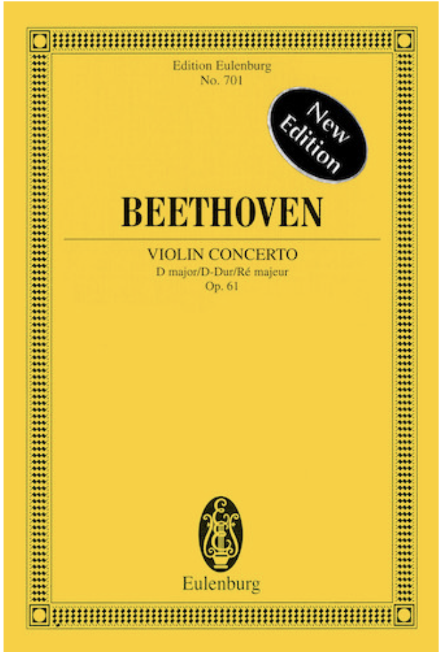 Beethoven, L.van: SCORE Violin Concerto Op.61
