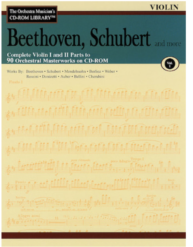 Orchestra Musician's Library: Vol.1 Beethoven, Schubert & More (violin 1 & 2)