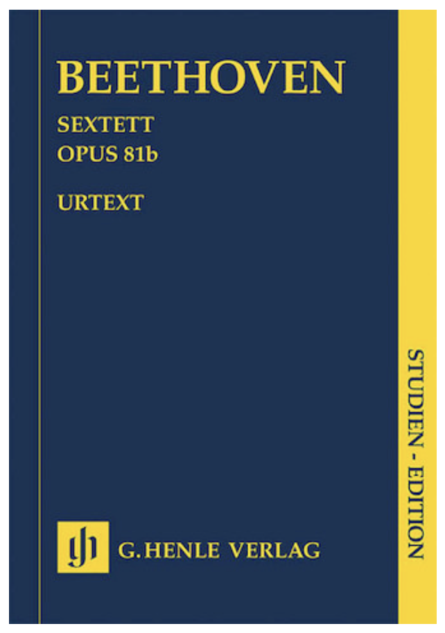 Beethoven, L.van: SCORE Sextet Op.81b (2 horns, 2 violins, Viola, Bass)