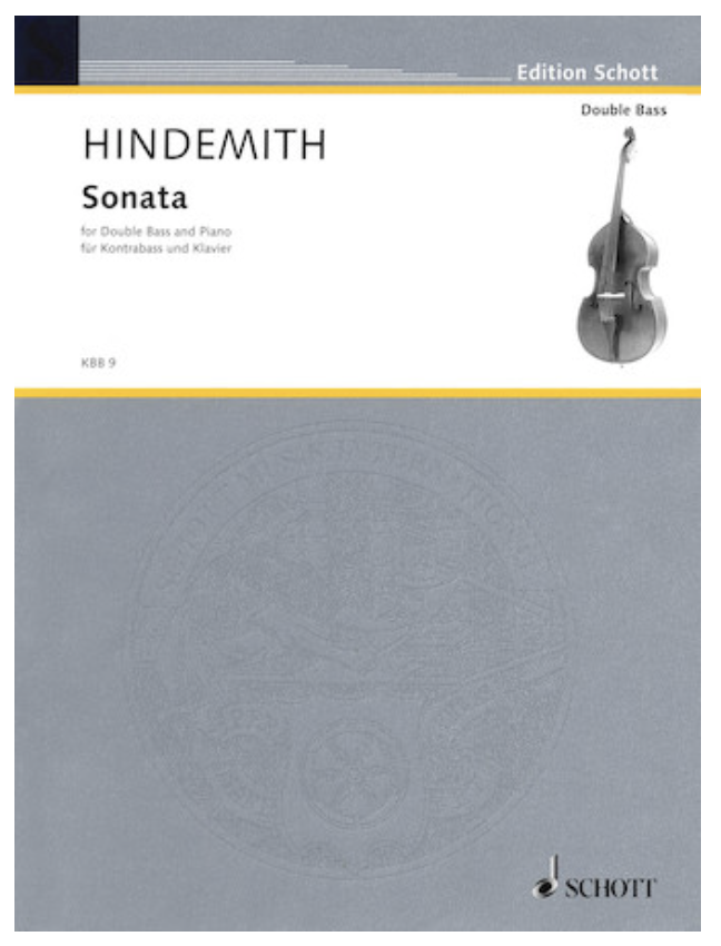 Hindemith, Paul: Bass Sonata 1949 (bass & piano)