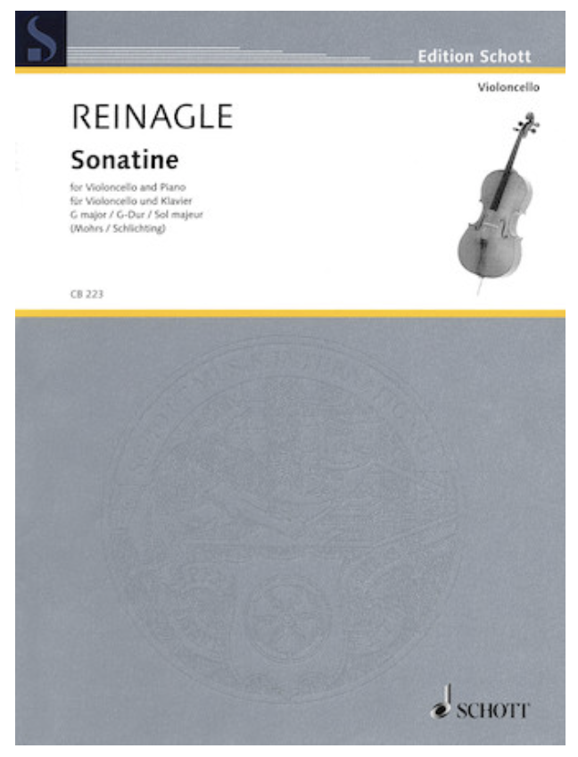 Reinagle, Joseph: Sonatine in G Major for Cello & Piano