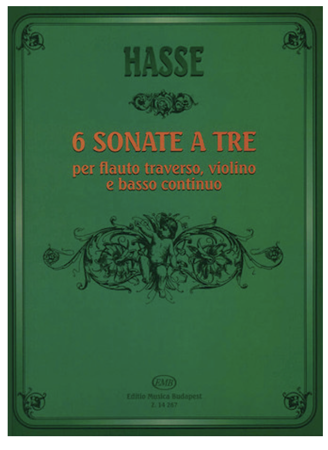 Hasse, Johann Adolf: 6 Sonate a Tre (flute, violin, cello, piano)