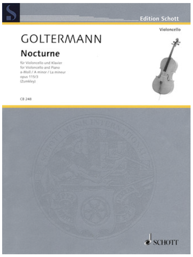 Goltermann, Georg (Zumkley): Nocturne Op. 115/3 in A minor (cello & piano)