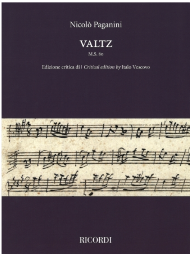 Paganini: Valtz (violin) Ricordi
