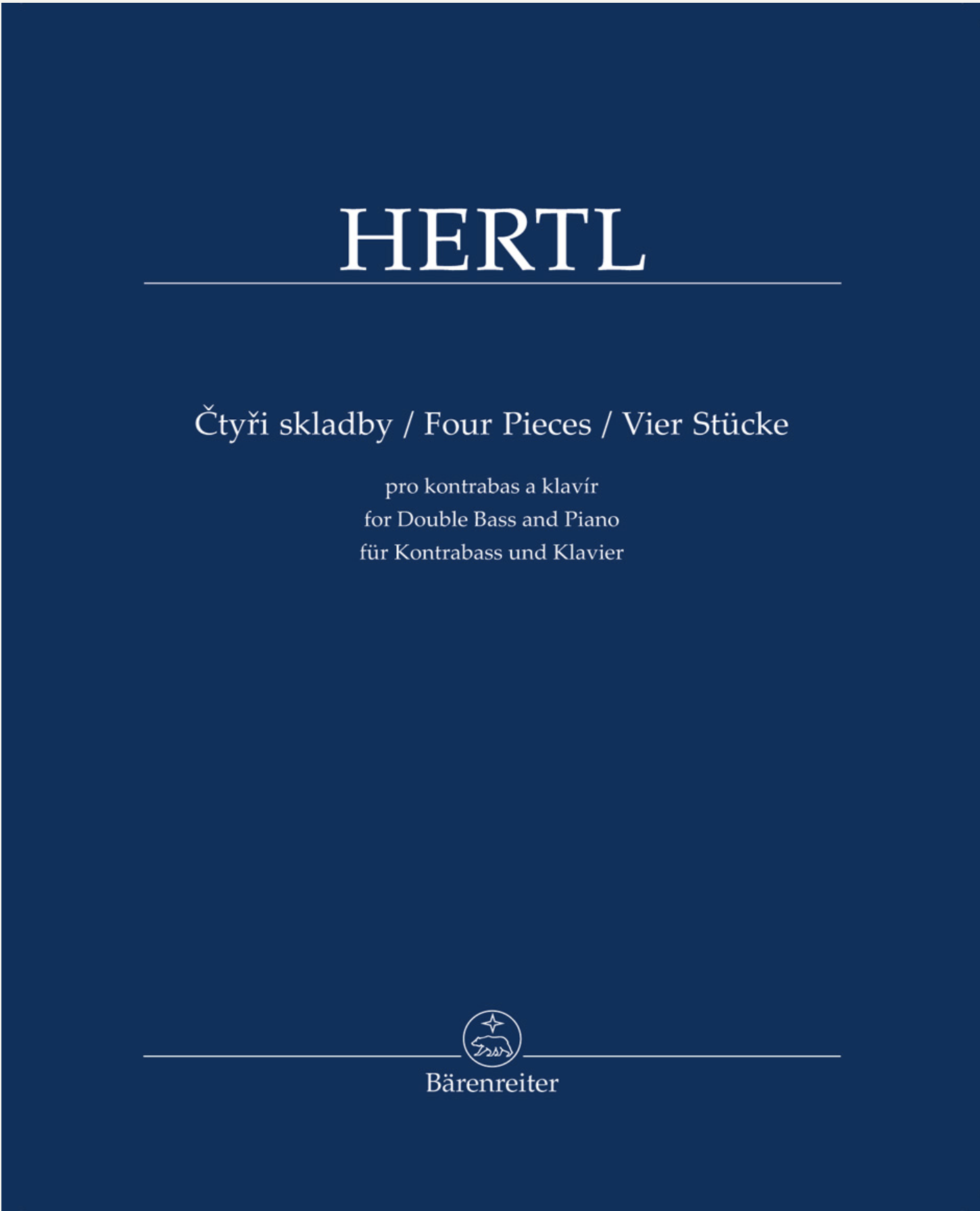Hertl: Four Pieces (bass and piano) Barenreiter