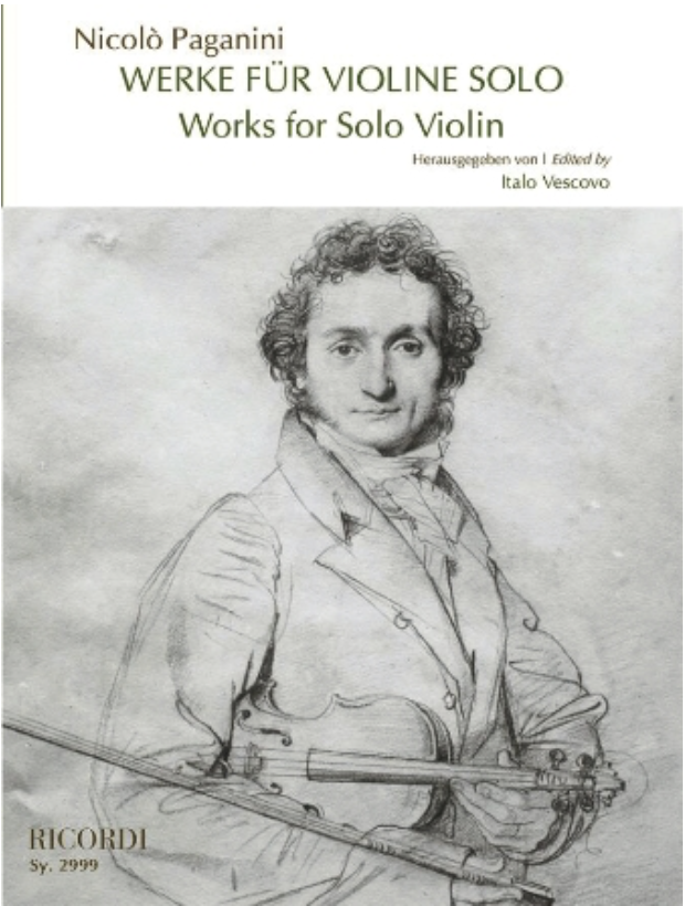 Paganini (Vescovo): Works for Solo Violin (violin) Ricordi