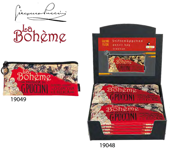 Pencil case (assorted) - Mozart, Turandot, Carmen, Boheme