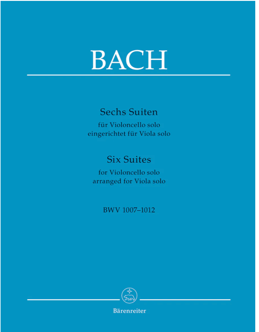 Bach (Park): 6 Suites, BWV 1007-1012 (viola) BARENREITER