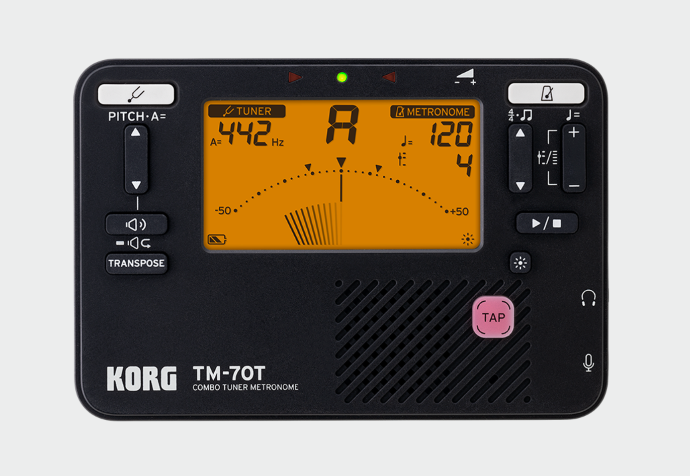 Korg Combo Metronome Tuner TM70T, black