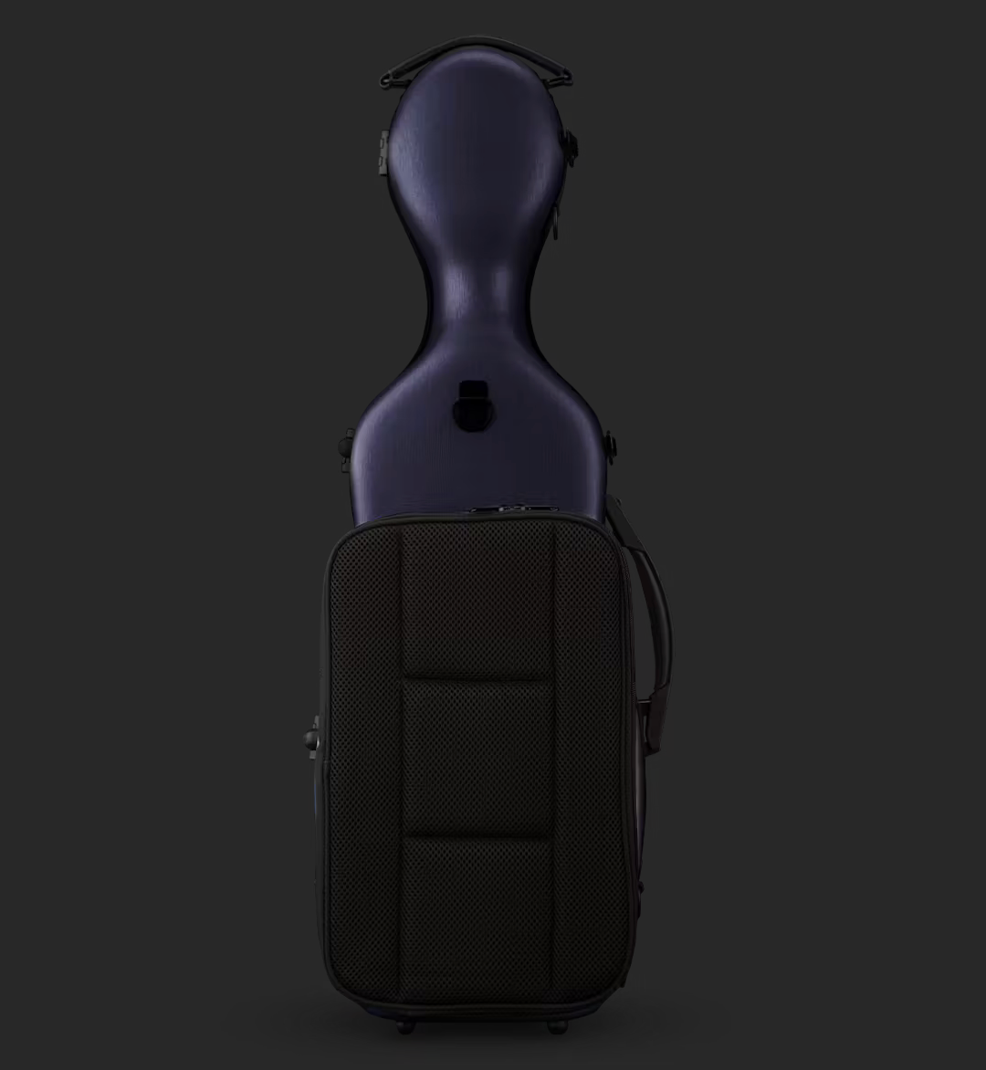 Eastman polycarbonate violin case, navy blue