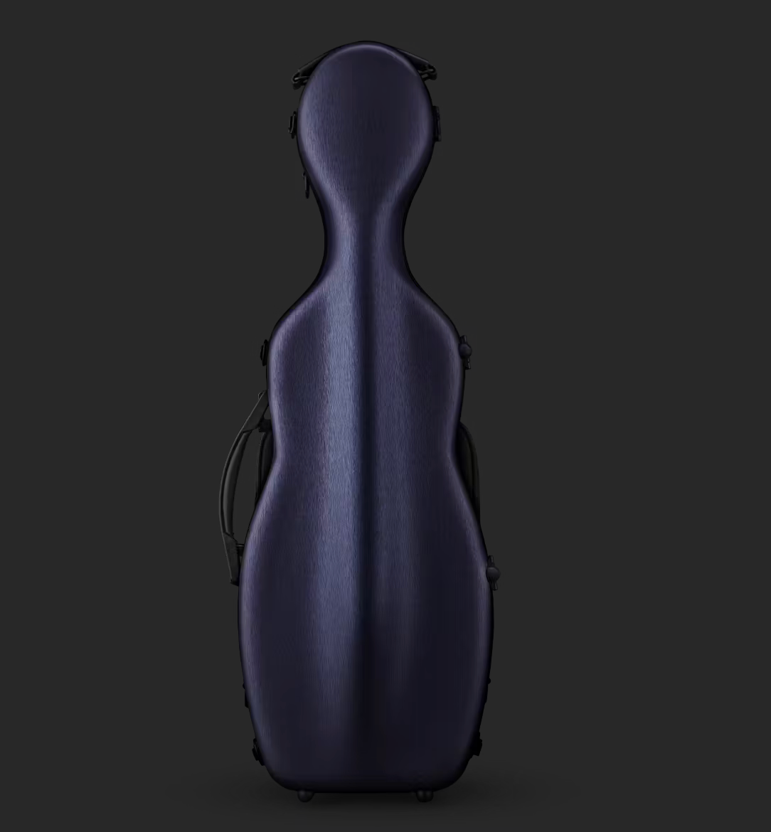 Eastman polycarbonate violin case, navy blue