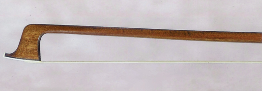 Victor Fetique violin bow, ca. 1930, silver-mounted round stick, w/ Paul Childs Certificate