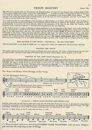 Flor, Samuel: Violin Mastery OUT OF PRINT