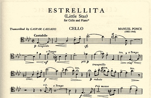 Ponce, Manuel: Estrellita-Little Star (cello & piano)