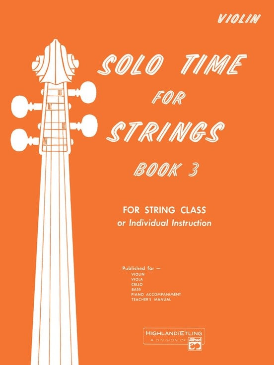 Etling, F.R.: Solo Time for Strings, Bk.3 (violin)