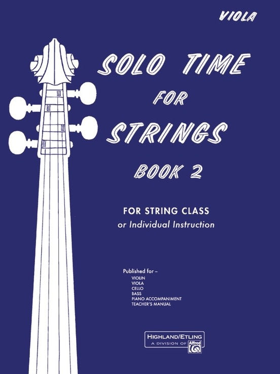 Etling, F.R.: Solo Time for Strings, Book 2 (viola)