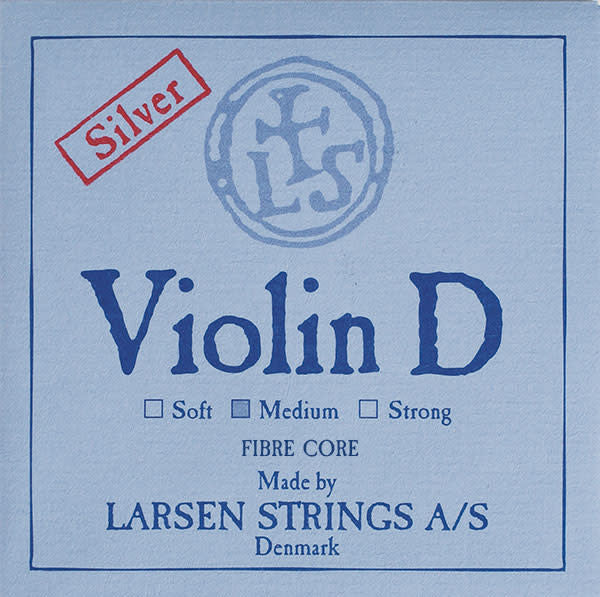 Larsen Original violin D string, medium silver wound, synthetic core
