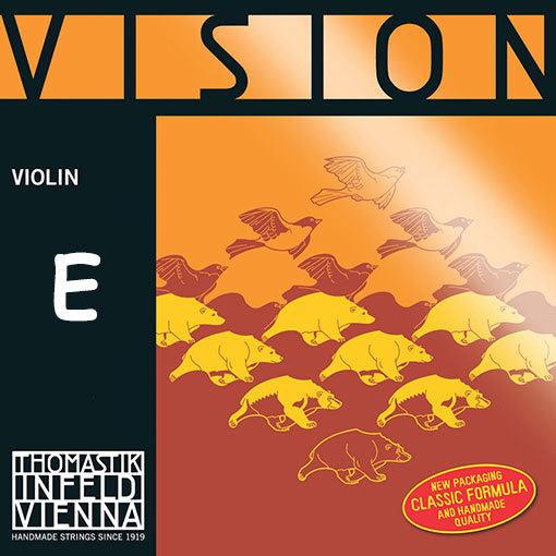 VISION violin E string, tin-plated, in envelope, by Thomastik-Infeld,